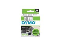 DYMO Ruban D1 - 9 mm noir sur blanc moyen