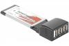 ExpressCard pour portable - 1xUSB 2+ 2x1394A