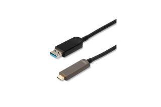 TESCA CORDON USB 3.1 gen2 FIBRE OPTIQUE type A MALE vers C MALE DE 15 M