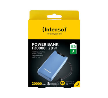 INTENSO Powerbank F20000 Power Delivery bleu