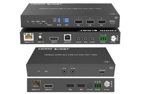 ALTIMIUM - Kit extendeur - USB-C/HDMI, HDBaseT 3.0, 4K@60Hz 4:4:4, 100m